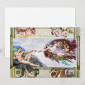 Michelangelo - Schepping van Adam, Sixtijnse Kapel Kaart (Voorkant / Achterkant)