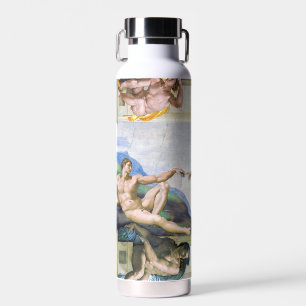 Michelangelo - Schepping van Adam, Sixtijnse Kapel Waterfles