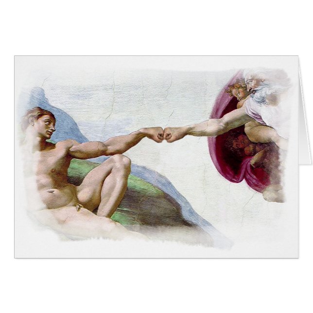 Michelangelo Schepping Van De Mens - God Adam Vuis (Voorkant Horizontaal)