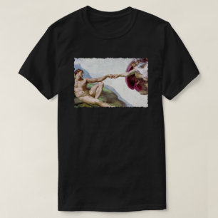 Michelangelo Schepping Van De Mens - God Adam Vuis T-shirt