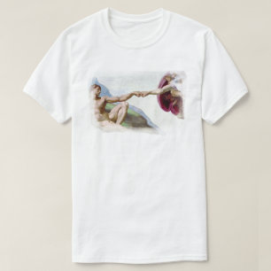 Michelangelo Schepping Van De Mens - God Adam Vuis T-shirt