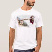 Michelangelo Schepping Van De Mens - God Adam Vuis T-shirt (Voorkant)