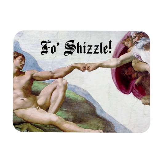 Michelangelo Schepping Van De Mens Vuiststoot Fo S Magneet (Horizontaal)