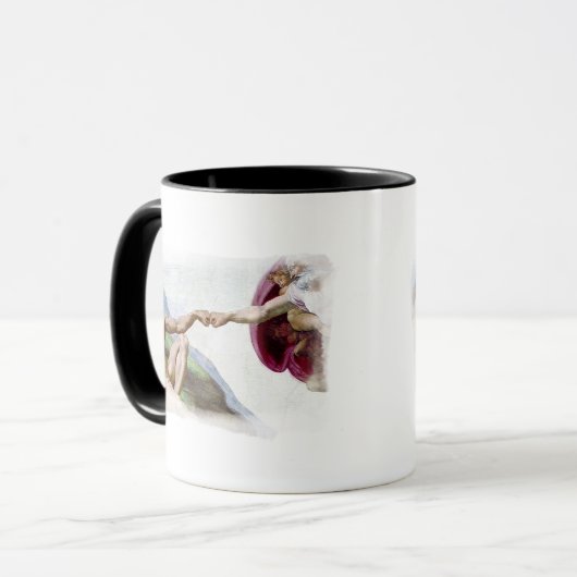 Michelangelo schepping van Man - God Adam Fist Bum Mok (Voorkant links)