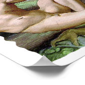 Michelangelo schepping van Man voor de scheepsscho Poster (Hoek)