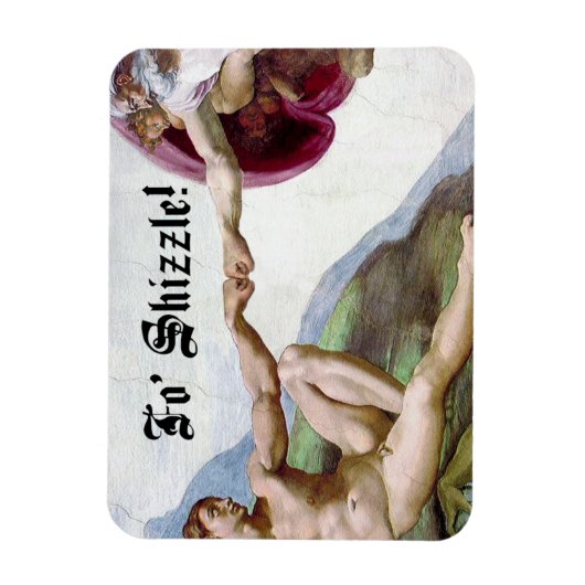 Michelangelo schepping van Man vuist stok Magneet (Verticaal)