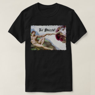 Michelangelo schepping van Man vuist stok T-shirt