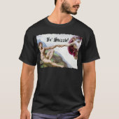 Michelangelo schepping van Man vuist stok T-shirt (Voorkant)