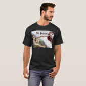 Michelangelo schepping van Man vuist stok T-shirt (Voorkant volledig)