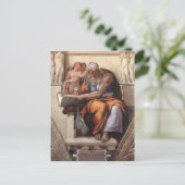 Michelangelo:Sistine Chapel Ceiling: Cumaean Sibyl Briefkaart (Staand voorkant)