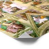 Michelangelo - Sistine Chapel Ceiling Poster (Hoek)