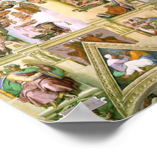 Michelangelo - Sistine Chapel Ceiling Poster (Hoek)