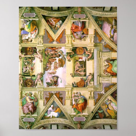 Michelangelo - Sistine Chapel Ceiling Poster (Voorkant)
