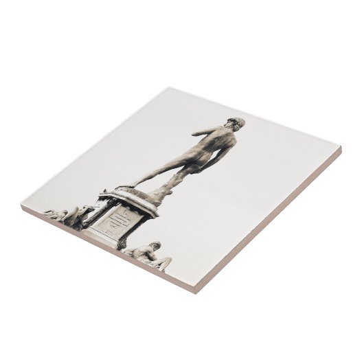 Michelangelo Square Tegeltje (Zijkant)