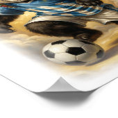 Michelangelo stijl Pandadesign op een Poster (Hoek)
