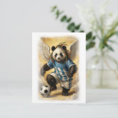 Michelangelo style Panda Design on a Feestdagenkaart (Staand voorkant)