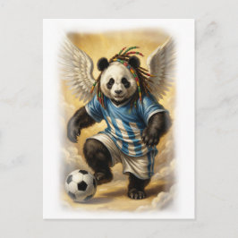 Michelangelo style Panda Design on a Feestdagenkaart