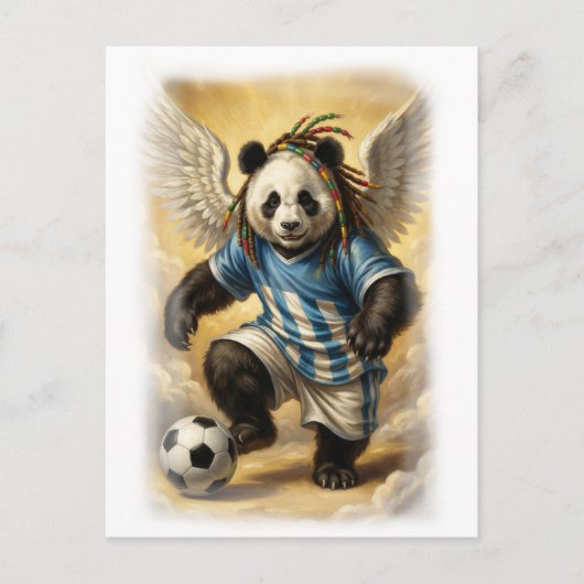 Michelangelo style Panda Design on a Feestdagenkaart (Voorkant)