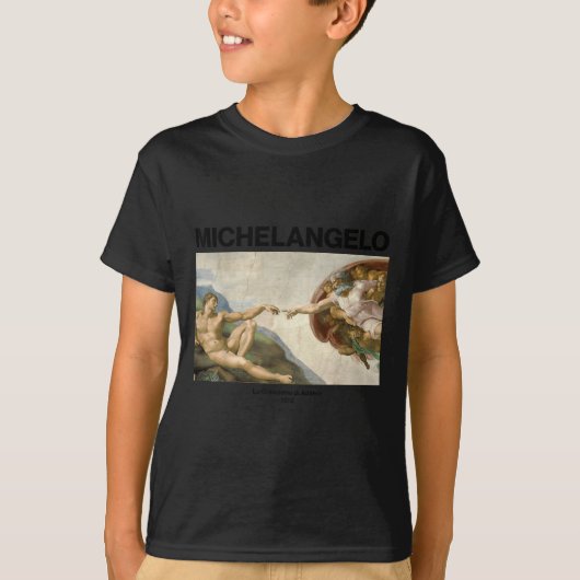 Michelangelo - The Creation Of Adam _ Famous Paint T-shirt (Voorkant)