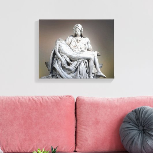 Michelangelo - The Pieta Canvas Afdruk (Insitu (Woonkamer))