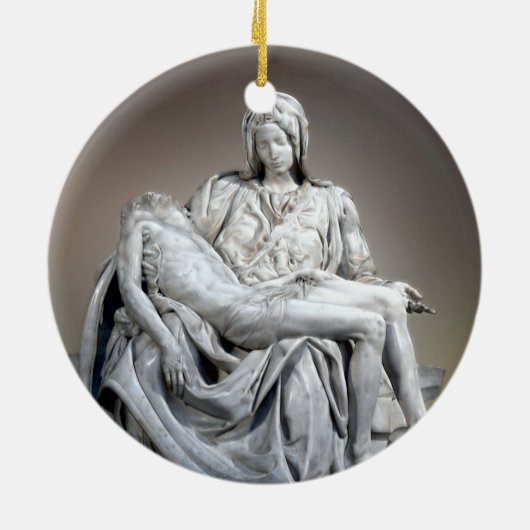 Michelangelo - The Pieta Keramisch Ornament (Achterkant)