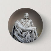 Michelangelo - The Pieta Ronde Button 5,7 Cm (Voorkant)