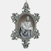 Michelangelo - The Pieta Tin Sneeuwvlok Ornament (Links)