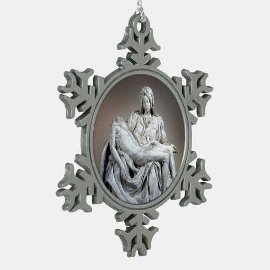 Michelangelo - The Pieta Tin Sneeuwvlok Ornament (Links)