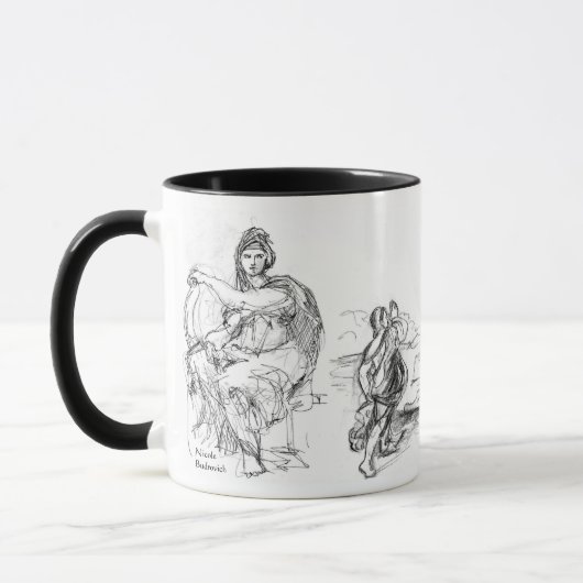 Michelangelo Titian en Raphael (11 oz) Mok (Links)