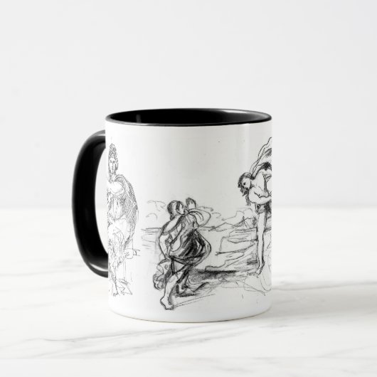 Michelangelo Titian en Raphael (11 oz) Mok (Voorkant links)