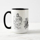 Michelangelo Titian en Raphael (15 oz) Mok (Links)