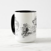Michelangelo Titian en Raphael (15 oz) Mok (Voorkant links)
