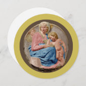 Michelangelo Tondo Pitti Flat Vakantie Kaart (Voorkant / Achterkant)