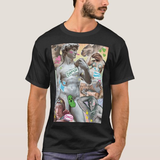 Michelangelo was homoseksueel t-shirt (Voorkant)