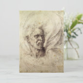 Michelangelo's Damned Soul, hoofd van een Man (Staand voorkant)