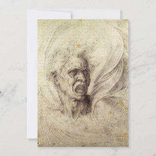 Michelangelo's Damned Soul, hoofd van een Man