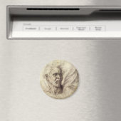 Michelangelo's Damned Soul, hoofd van een Man Magneet (Insitu (Vaatwasser))