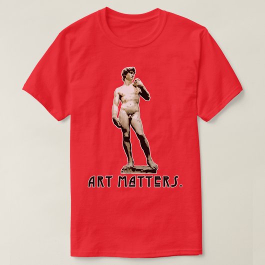 Michelangelos David ART AFFAIRS T-shirt (Design voorkant)