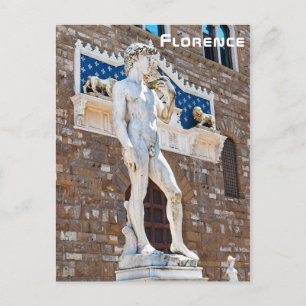 Michelangelo's David - Florence, Toscane, Italië Briefkaart