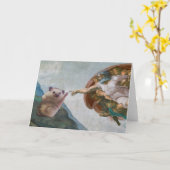 Michelangelo's De creatie van een egel-kaart Kaart (Gele Bloem)