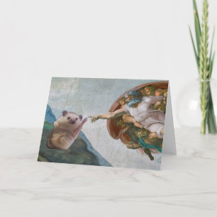 Michelangelo's De creatie van een egel-kaart Kaart