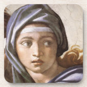 Michelangelo's Delphic Sibyl Onderzetter Set (Voorkant)