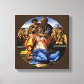 Michelangelo's Doni Tondo of Doni Madonna Canvas Afdruk (Voorkant)