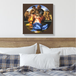 Michelangelo's Doni Tondo of Doni Madonna Canvas Afdruk