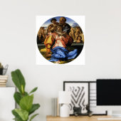 Michelangelo's Doni Tondo of Doni Madonna Poster (Thuiskantoor)