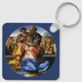 Michelangelo's Doni Tondo of Doni Madonna Sleutelhanger (Achterkant)