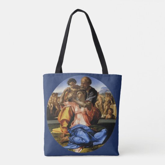 Michelangelo's Doni Tondo of Doni Madonna Tote Bag (Achterkant)