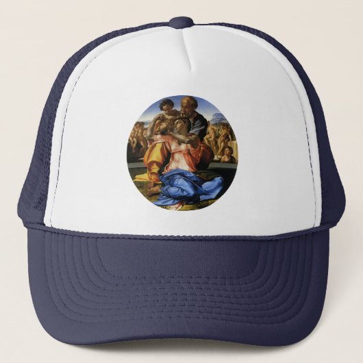 Michelangelo's Doni Tondo of Doni Madonna Trucker Pet (Voorkant)