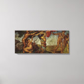 Michelangelo's Herfst en Uitwijzing, Hof van Eden Canvas Afdruk (Voorkant)