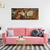 Michelangelo's Herfst en Uitwijzing, Hof van Eden Canvas Afdruk (Insitu (Woonkamer))
